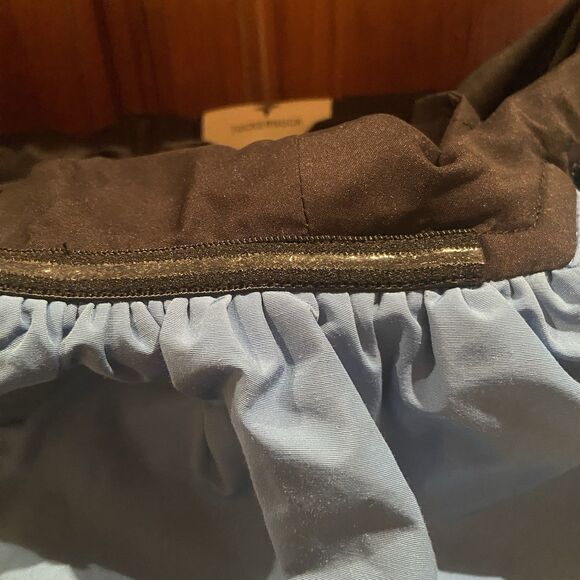 Tuckernuck Zanzibar Blue and Black Artemis Dress Velvet Off The Shoulder Size 6 - Picture 4 of 15